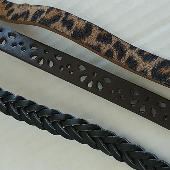 Rampage Set of Two Black and Brown Belts - Picture 3 of 6